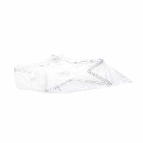 Floristik24 Déco estrela de metal prateado Ø50cm 4 unidades