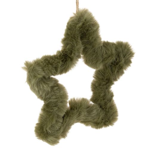 Pingentes de estrela em pele sintética, de pelúcia, para janelas e portas, 21 cm, conjunto de 4 peças