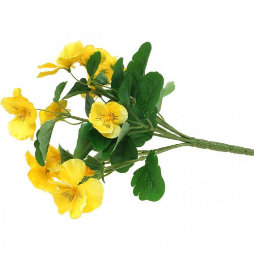 Floristik24 Amores-perfeitos artificiais Flor artificial amarela para colar 30cm