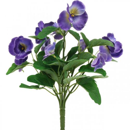 Pansy violeta flor artificial prado flor 30cm