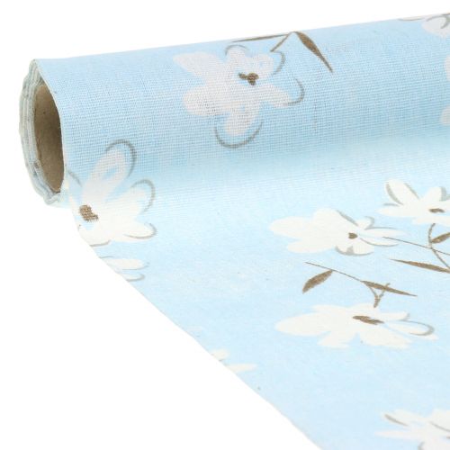 Itens Flores decorativas em tecido azul 30cm x 3m