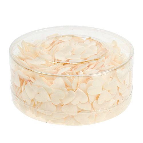 Floristik24 Coração em tecido para polvilhar com creme 800p