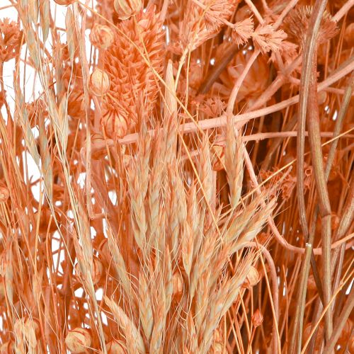 Itens Buquê de flores secas buquê seco de laranja damasco 45cm 80g