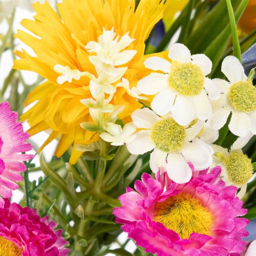 Itens Buquê de flores artificiais, decoração de primavera para sala de estar e escritório, 37 cm