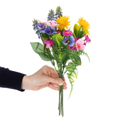 Itens Buquê de flores artificiais, decoração de primavera para sala de estar e escritório, 37 cm