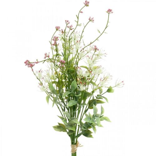 Floristik24 Buquê de primavera artificial rosa, branco, verde buquê de flores artificiais H43cm