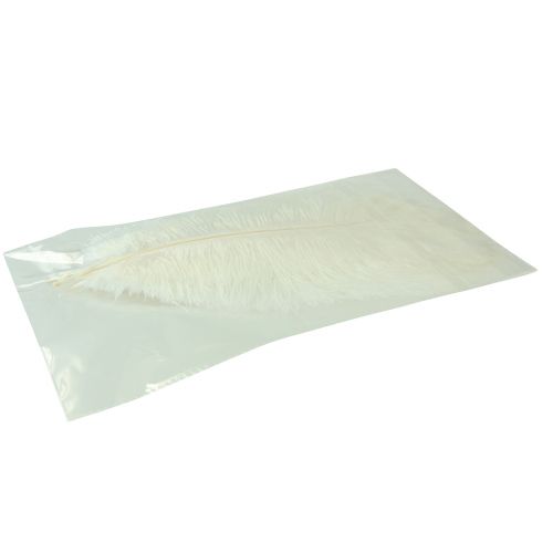 Itens Penas decorativas de avestruz, penas reais, brancas, 38-40cm, 2 peças