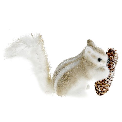 Floristik24 Chipmunk marrom com cones 21x14cm