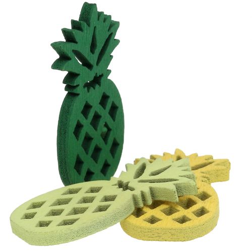 Itens Decoração dispersa madeira abacaxi 3,5cm 72 un