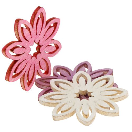 Floristik24 Flor de madeira com decoração dispersa Ø4cm 72 un
