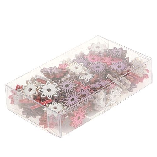 Floristik24 Flor de madeira Streudeko sortida Ø2cm 144 unidades