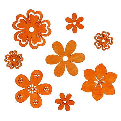 Floristik24 Flor de madeira espalhada laranja 2cm - 4cm 96p