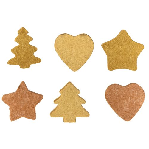 Itens Decoração de mesa de Natal em madeira sortida 4cm 12 peças