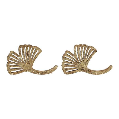 Itens Decoração dispersa dourada decoração gingko folha de gingko glitter 3×4cm 72 un