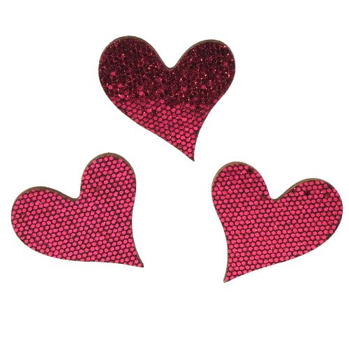 Itens Decoração dispersa coração roxo 3-5 cm 48 unidades