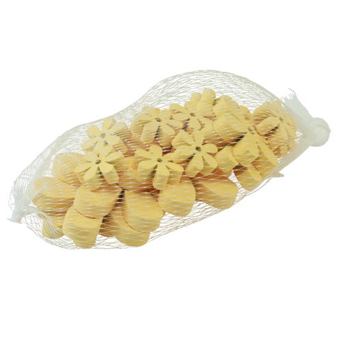 Itens Decoração Scatter Flores Amarelas Madeira Decoração de Mesa Verão Ø2–6cm 20 pcs