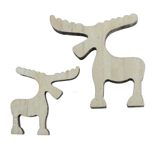 Itens Streudeko Holzelch, decoração de mesa, Advent 30pcs caiado