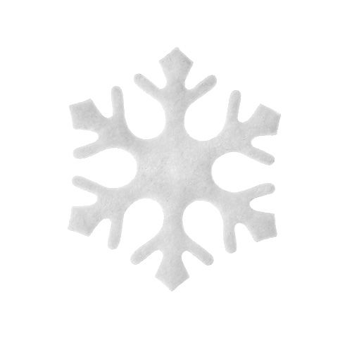 Decoração espalhada flocos de neve branco 3,5cm 120p