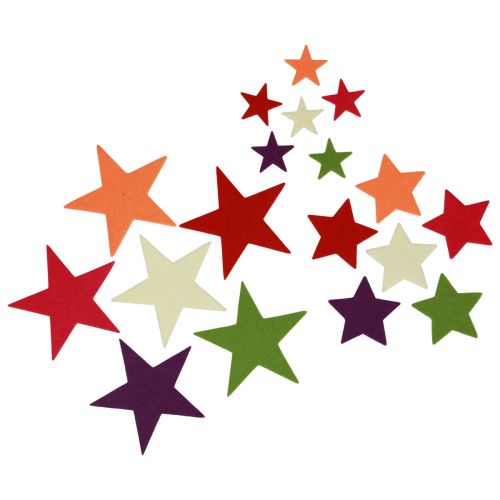 Floristik24 Estrelas de decoração espalhadas, peças espalhadas Natal colorido 108 peças