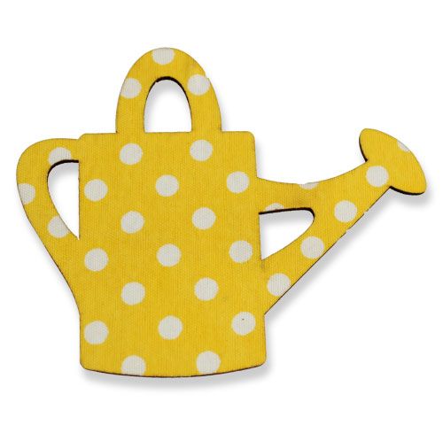 Floristik24 Regador / balde feito de madeira de 8 cm 12 unidades sortidas