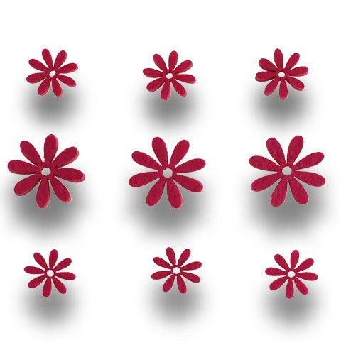 Floristik24 Flores de feltro em 96pcs rosa