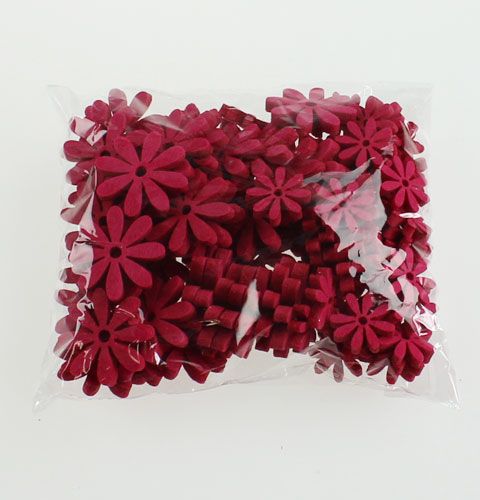 Floristik24 Flores de feltro em 96pcs rosa