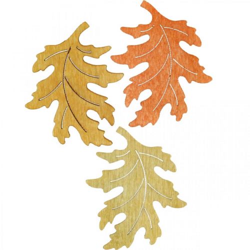 Decoração de mesa folhas de outono de outono decoração de dispersão folhas 4cm 72p