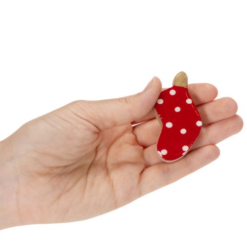 Meias de bolinhas, decoração de mesa de Natal, 6 cm, 8 peças | Floristik24.pt