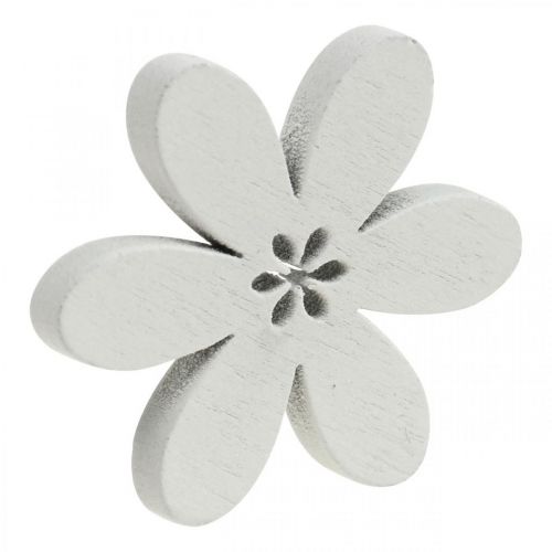 Itens Flores de madeira espalhadas decoração flores roxo/rosa/branco Ø3.5cm 48p