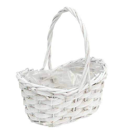 Floristik24 Cesto de dispersão branco 20 cm x 15 cm 1 peça