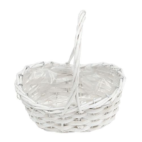 Floristik24 Cesto de dispersão branco 20 cm x 15 cm 1 peça