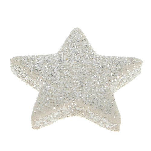 Itens Estrelas espalhadas com glitter creme 2,5cm 96 un