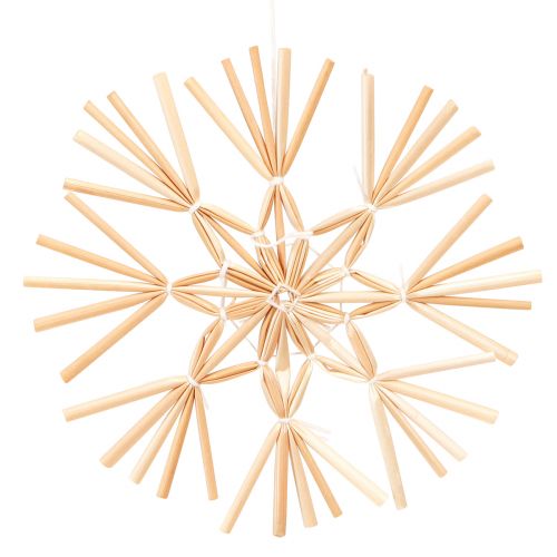 Itens Estrelas de palha decorações para árvores de Natal Ø10-11cm 12 unidades