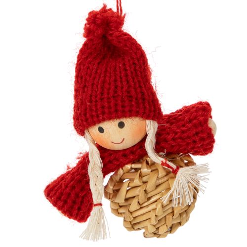 Conjunto de enfeites de palha para árvore de Natal, figuras e estrelas de 6 cm, 30 peças | Floristik24.pt