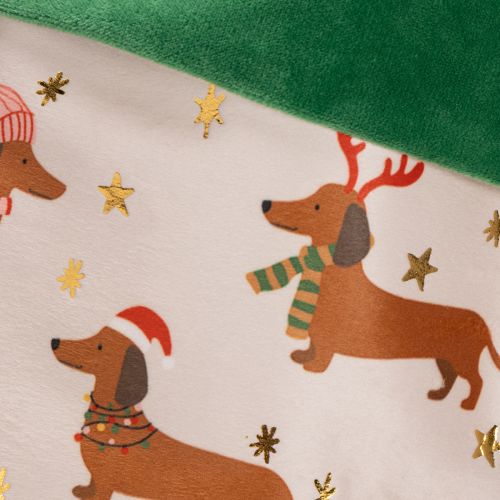 Meia de Natal com estampa de