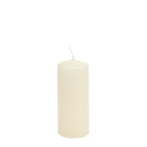 Velas pilares velas creme H120mm Ø50mm 12pcs