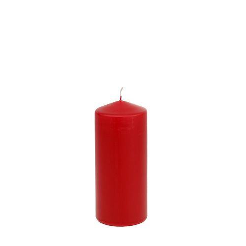 Floristik24 Velas Pilar Vermelho Velas Vermelhas 120/50 Pacote de Suprimentos 12 unidades