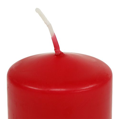 Itens Velas Pilar Vermelho Velas Vermelhas 120/50 Pacote de Suprimentos 12 unidades