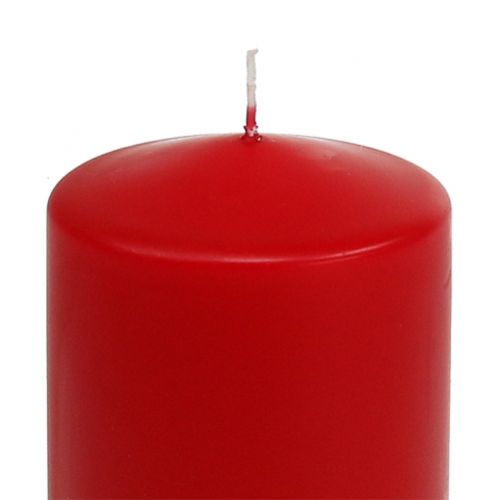 Itens Vela pilar 120/80 vermelha 6 unidades
