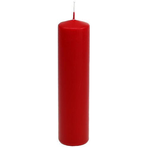 Velas pilares vermelhas Velas do Advento velas vermelhas 200/50mm 24 unidades