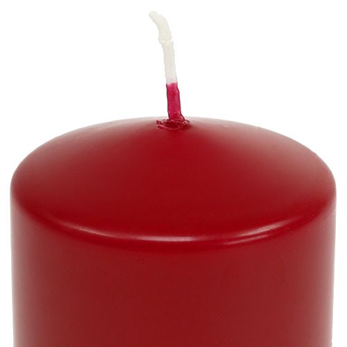 Itens Velas pilares H70mm Ø50mm velas vermelhas velhas 12 unidades