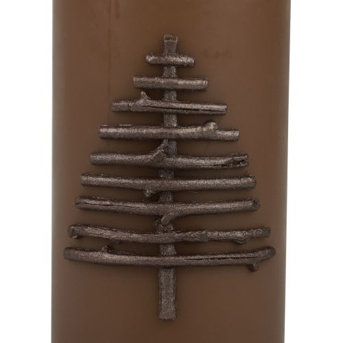 Itens Vela de Natal vela de Natal marrom 150/70mm 1ud
