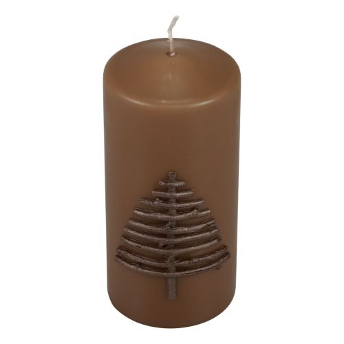 Itens Vela de Natal vela de Natal marrom 150/70mm 1ud