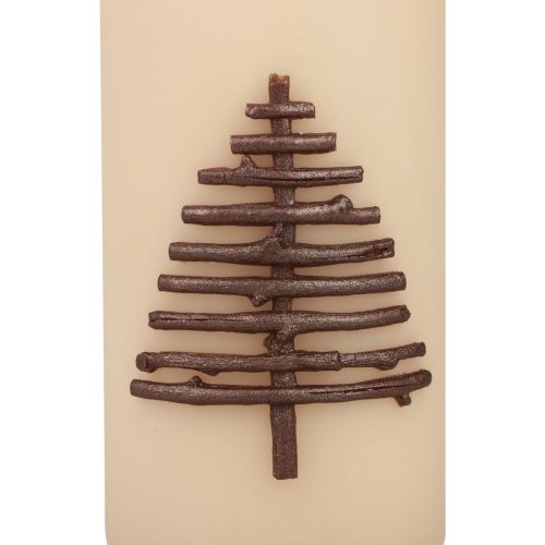 Itens Vela de Natal vela de Natal bege 150/70mm 1ud