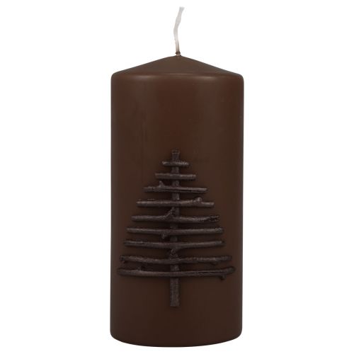 Vela de Natal vela de Natal marrom escuro 150/70mm