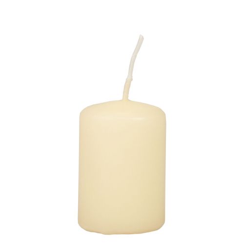 Itens Velas pilares Velas do Advento creme 60/40mm 24un.