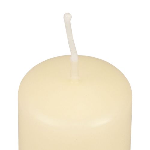 Itens Velas pilares Velas do Advento creme 60/40mm 24un.