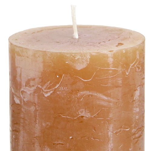 Itens Velas pilar velas caramelo cor sólida 60x100mm 4 un