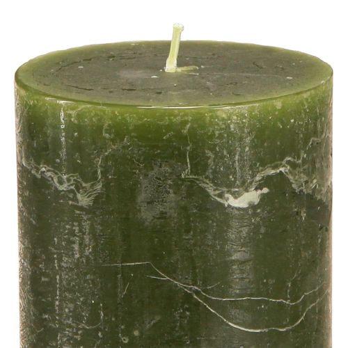 Itens Velas pilar sólidas 3 cores verde 70×120mm 12 un