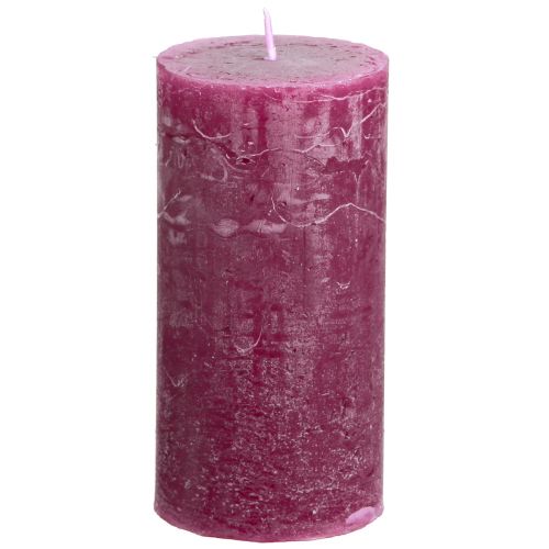 Floristik24 Velas pilares velas Berry cor sólida roxas 50×100cm 4 un